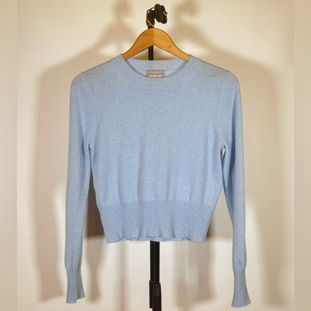 NWOT Cashmere shrunken crewneck sweater